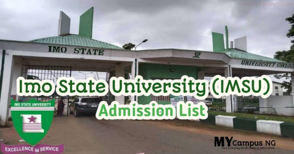 IMSU Admission List